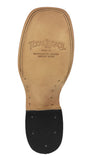 Mens #175N Black Cowboy Boots Teju Lizard Print - Square Toe