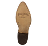 Mens Sand Cowboy Boots Ostrich Quill Print Leather - J Toe