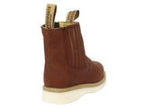 Mens 100RA Tan Work Boots Slip Resistant - Soft Toe
