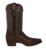 Mens Brown Teju Lizard Print Leather Cowboy Boots J Toe