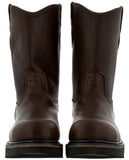 Mens S700RA Brown Durable Leather Construction Steel Toe Work Boots