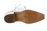 Womens "I Do' Off White Wedding Boots Leather - Snip Toe
