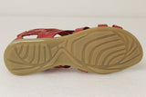Womens #202 Red Authentic Mexican Huaraches - Open Toe