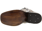 Kids Pescara Black Western Cowboy Boots Leather - Square Toe