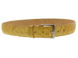 Buttercup Western Cowboy Belt Anteater Print Leather - Silver Buckle