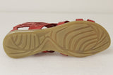 Womens Authentic Huaraches Real Leather Sandals Zipper Red - #202