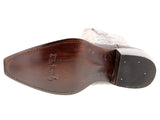 Womens Stella Purple Leather Cowboy Boots - Snip Toe