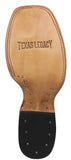 Mens #180N Brown Cowboy Boots Python Snake Print - Square Toe