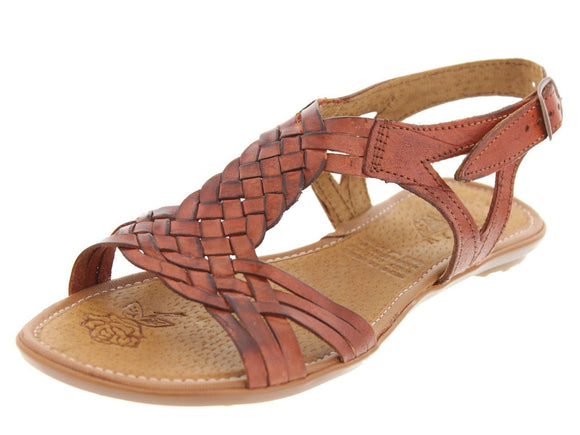 Womens Authentic Huaraches Real Leather Sandals Cognac - #231