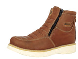 Mens 300RA Honey Brown Work Boots Slip Resistant - Soft Toe