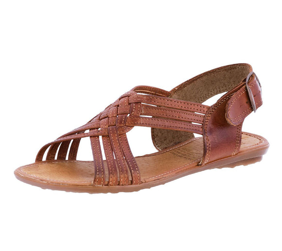Womens Authentic Huaraches Real Leather Sandals Cognac - #238