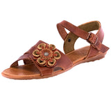 Womens Authentic Huaraches Real Leather Sandals Cognac - #543