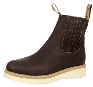 Mens 100RA Brown Work Boots Slip Resistant - Soft Toe