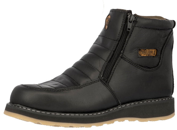 Mens 300W Black Work Boots Slip Resistant - Soft Toe