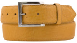 Mango Western Cowboy Belt Real Ostrich Skin Leather - Silver Buckle