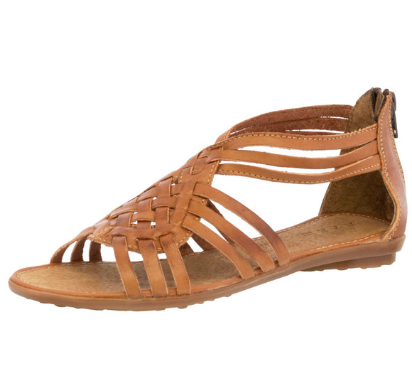 Womens Authentic Huaraches Real Leather Sandals Light Brown - #239