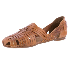 Womens 1109 Light Brown Authentic Huaraches Real Leather Sandals