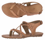 Womens Authentic Huaraches Real Leather Sandals Light Brown - #564