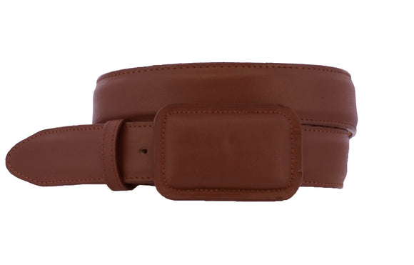 Chedron Western Cowboy Belt Solid Leather - Rodeo Buckle