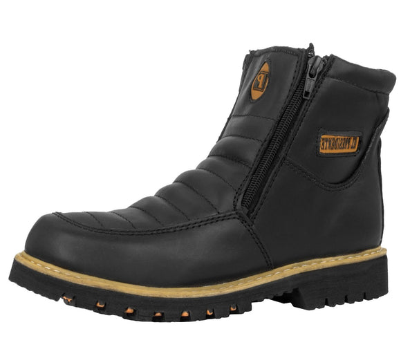 Mens 300TR Black Work Boots Slip Resistant - Soft Toe