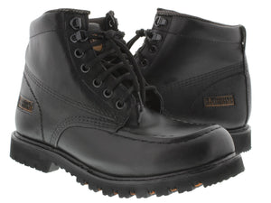Mens 400TR Black Work Boots Slip Resistant - Soft Toe