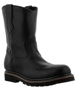 Mens 700TR Black Leather Construction Work Boots