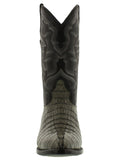 Mens Gray Real Crocodile Tail Skin Leather Cowboy Boots J Toe - #130G