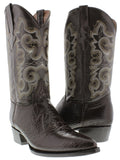 Mens Brown Sea Turtle Belly Print Leather Cowboy Boots J Toe