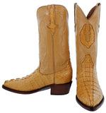 Men's Buttercup Real Crocodile Skin Tail Cut Cowboy Boots - J Toe