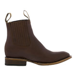 Mens Frances Chedron Chelsea Leather Boots - Square Toe
