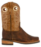 Kids Toddler Western Cowboy Boots Pull On Square Toe Chedron - #146