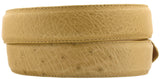 Sand Western Cowboy Belt Real Ostrich Skin Leather - Rodeo Buckle
