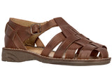 Mens Authentic Huaraches Real Leather Sandals Cognac - #027