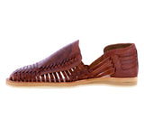 Mens 196 Chedron Leather Mexican Huarache Sandals Closed Toe