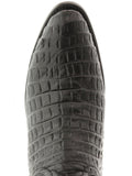 Men's Black Genuine Leather Exotic Crocodile Alligator Belly Cowboy Boots Round