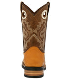 Kids Toddler Western Cowboy Boots Pull On Square Toe Honey Brown - #141