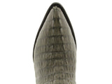 Mens Gray Real Crocodile Tail Skin Leather Cowboy Boots J Toe - #130G