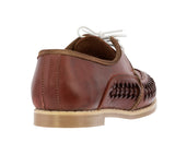 Womens Authentic Huaraches Real Leather Lace Up Sandals Cognac - #1991