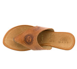 Womens Authentic Huaraches Real Leather Sandal Flip Flops Light Brown - #781