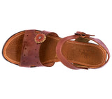 Womens Authentic Huaraches Real Leather Sandals Cognac - #003