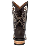 Kids Toddler Western Cowboy Boots Pull On Square Toe Dark Brown - #145