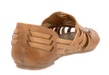 Womens Authentic Huaraches Real Leather Sandals Light Brown - #107