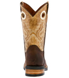 Kids Toddler Western Cowboy Boots Pull On Square Toe Rust Brown - #148