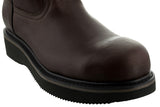 Mens S700RA Brown Durable Leather Construction Steel Toe Work Boots