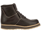 Mens 300W Brown Work Boots Slip Resistant - Soft Toe