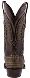 Mens Rustic Sand Teju Lizard Print Leather Cowboy Boots Snip Toe