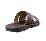 Mens Authentic Huaraches Real Leather Sandals Slides Brown - #133