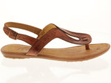 Womens Authentic Huaraches Real Leather Sandals T-Strap Cognac - #549