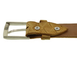 Buttercup Western Cowboy Belt Anteater Print Leather - Silver Buckle