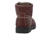 Mens 400RA Burgundy Work Boots Slip Resistant - Soft Toe